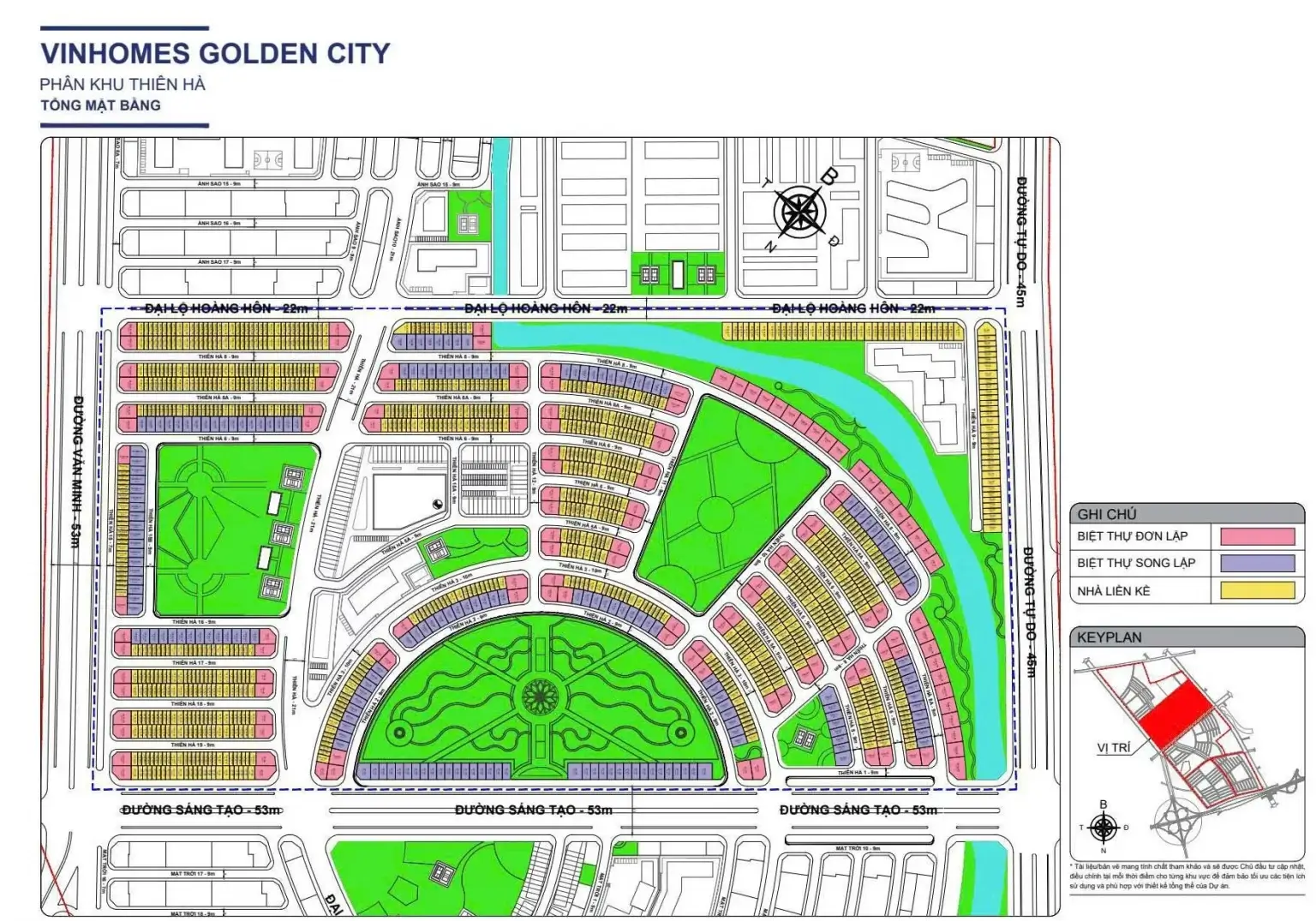 Mặt bằng 7 tổng mặt bằng phân khu thiên hà vinhomes golden city