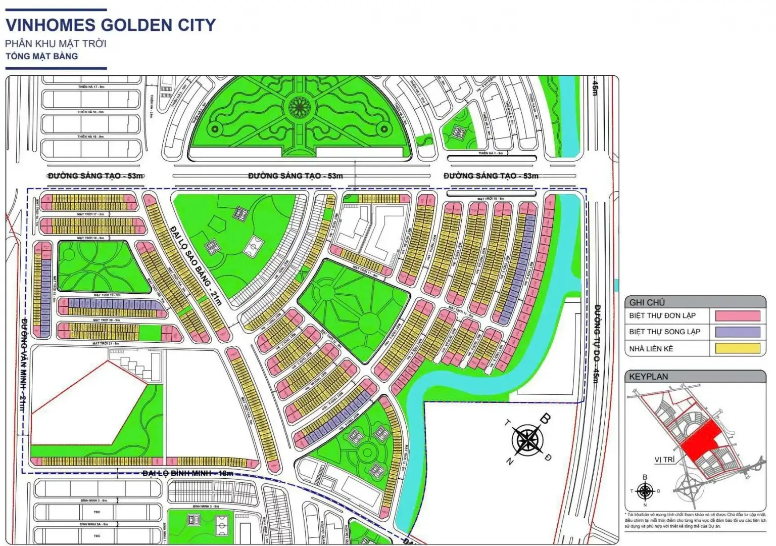 Mặt bằng 4 tổng mặt bằng phân khu mặt trời vinhomes golden city