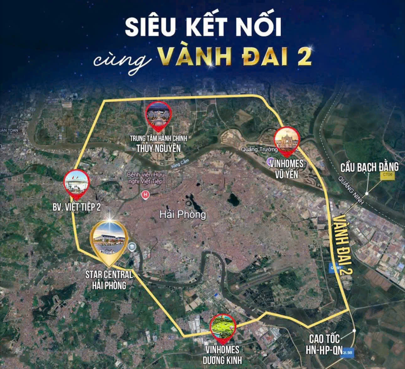 Vị trí Vinhomes Dương Kinh ở đâu? Tiềm năng kết nối như thế nào? 1 vị trí vinhomes dương kinh hải phòng